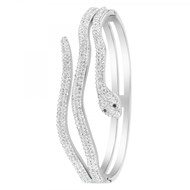 Bracelet serpent SC Crystal orné de deux véritables diamants noirs