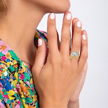 Bague ajustable SC Bohème ornée de Zirconium