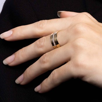 Bague ' Jeanne' Or jaune et Diamant