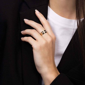 Bague ' Jeanne' Or jaune et Diamant