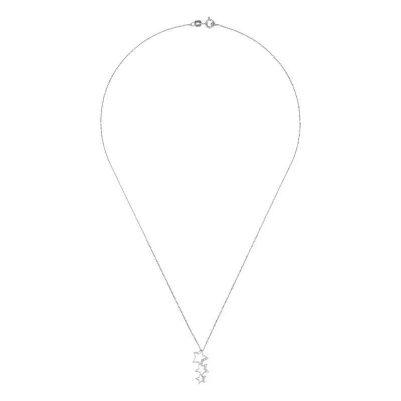 Pendentif 'Festif' Or blanc - vue 3
