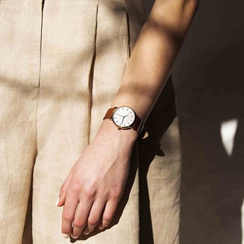 Montre Rosefield Femme 'West Village' Quartz - Boîtier métal doré - WWCG-W86