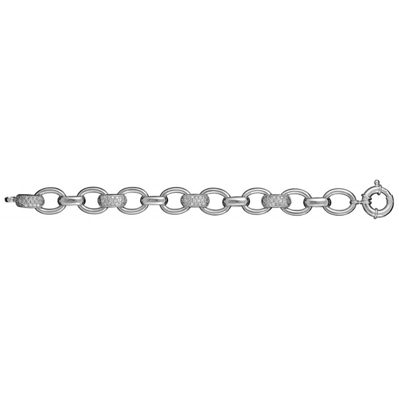 Bracelet maille jaseron - Argent - vue 2