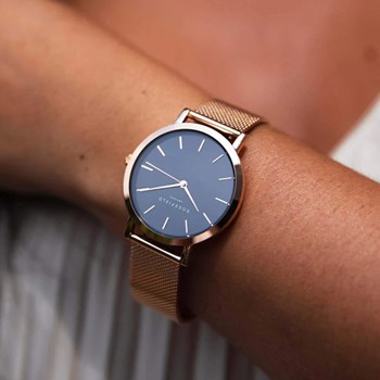 Montre Rosefield Femme 'The Mercer' Quartz - Boîtier métal doré rose - MBR-M45