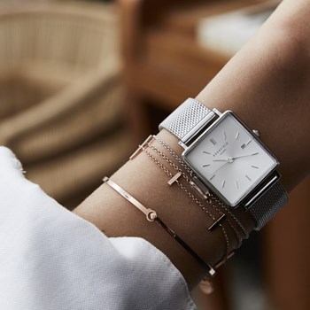 Montre Rosefield Femme 'The Boxy' Quartz - Boîtier métal - QWSS-Q02