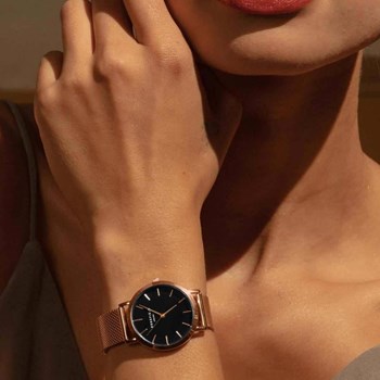 Montre Rosefield Femme 'The Tribeca' Quartz - Boîtier métal doré rose - TBR-T59