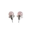 Boucles d'oreilles avec perles Quartz Rose - vue V1