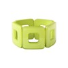 Bracelet extensible vert formes carrées - vue V1
