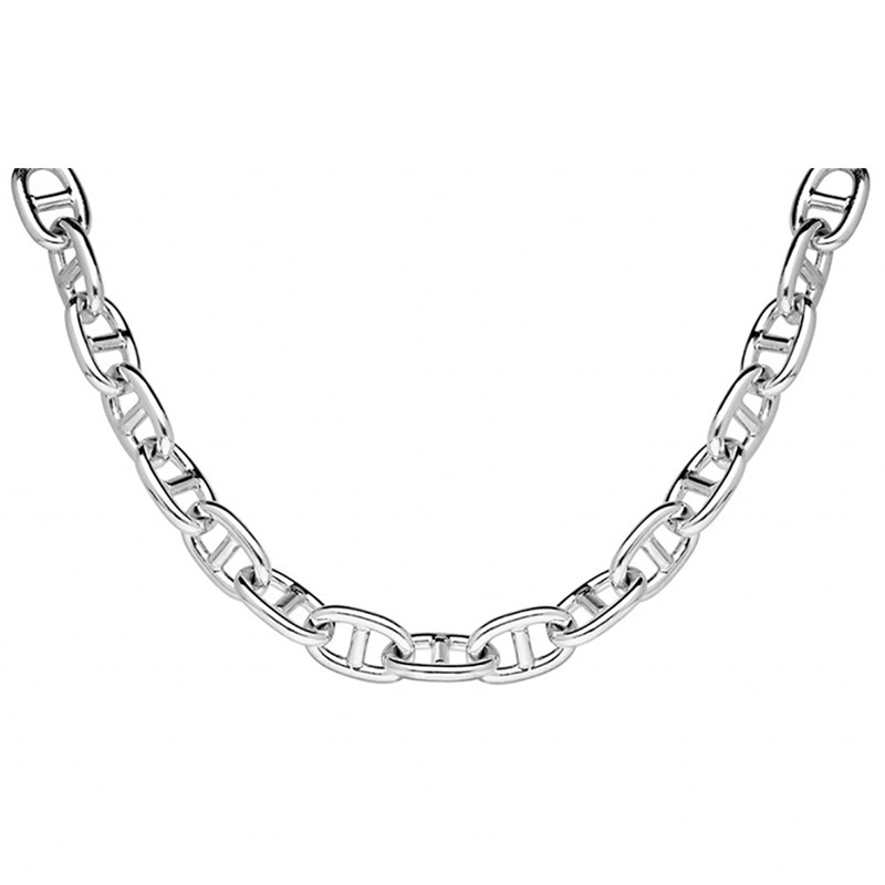 Collier maille marine - Argent - vue 2