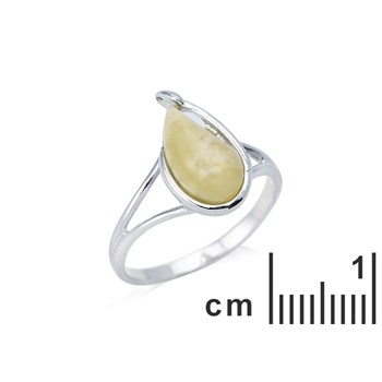 BAGUE ARGENT AMBRE