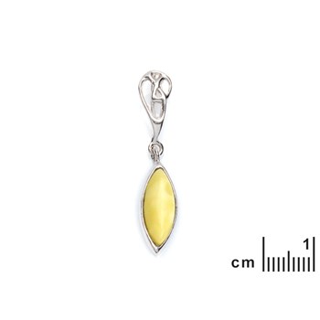 PENDENTIF ARGENT AMBRE