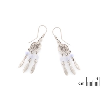 BOUCLES D'OREILLES AGATE ARGENT