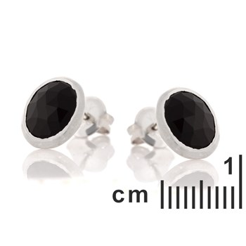 BOUCLES D'OREILLES ONYX ARGENT