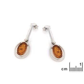 BOUCLES D'OREILLES ARGENT AMBRE