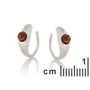 BOUCLES D'OREILLES ARGENT AMBRE