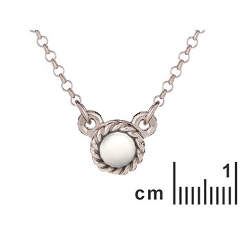 COLLIER ARGENT AGATE AQUA