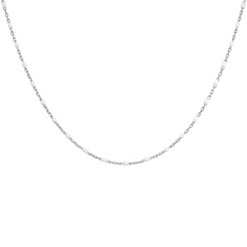 Collier argent - Olives blanches