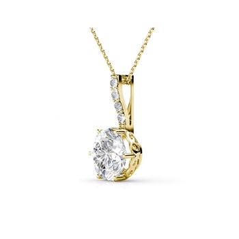 Pendentifs Kristine - Doré et Cristal
