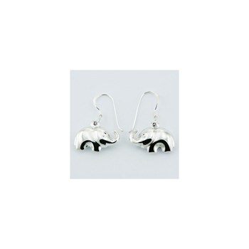 Silver elephant earrings