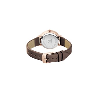 Montre femme analogique Trendy Kiss - Bracelet cuir véritable de vachette - Stella