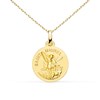 Collier - Médaille Or 18 Carats 750/1000 Saint Michel - Chaîne Dorée - Gravure Offerte - vue V1