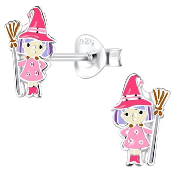 Boucle d'oreille sorciére en argent 925/1000