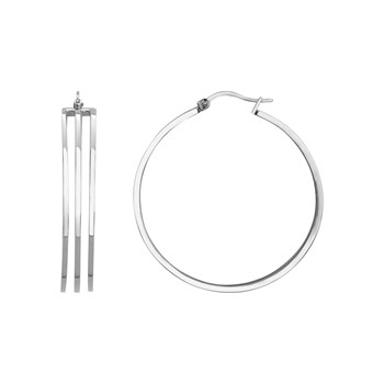 Créoles Sophie en Acier 316L