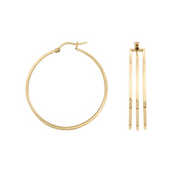 Créoles Sophie en Acier 316L