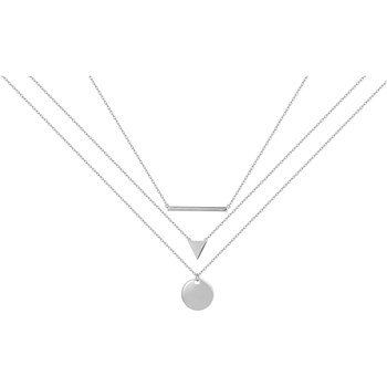 Collier multi-chaînes en Argent avec oxyde de zirconium