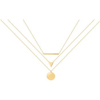 Collier multi-chaînes en Plaqué Or