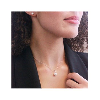 Mother of pearl set - Rose gold and Crystal