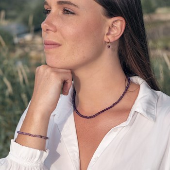 Collier Serena en pierres Améthyste