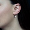 Boucles d'oreilles créoles Serena en Pierres de Lune - vue V4