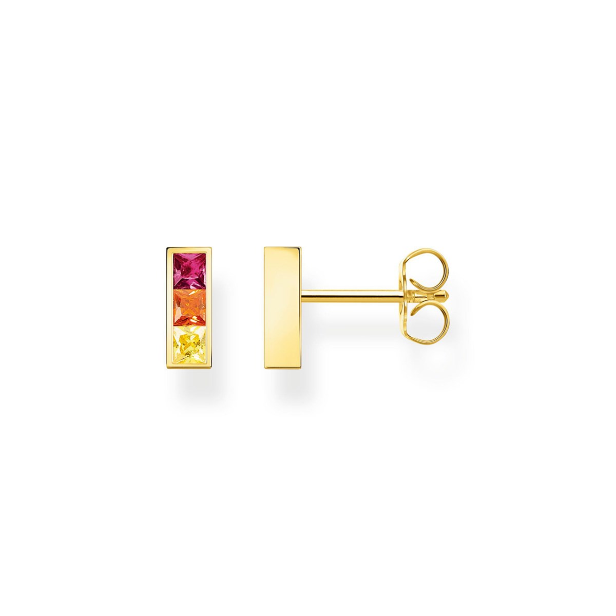 Boucles d'oreilles Thomas Sabo argent doré oxydes_x000D_
arc-en-ciel - vue 2