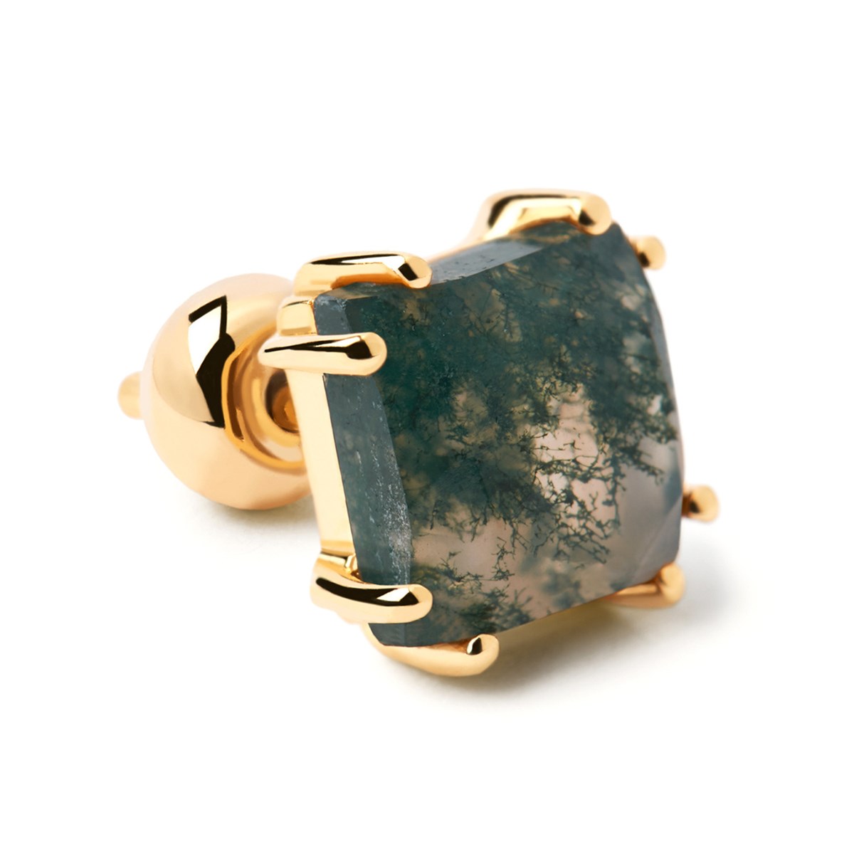 Boucle d'oreille individuelle PdPaola Suki Agate ve_x000D_
rte - vue 2