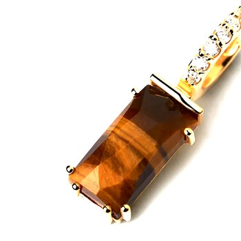 Boucle d'oreille individuelle PdPaola Kaori Oeil de
Tigre