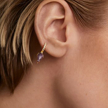 Boucle d'oreille individuelle PdPaola Naoki Charoïte