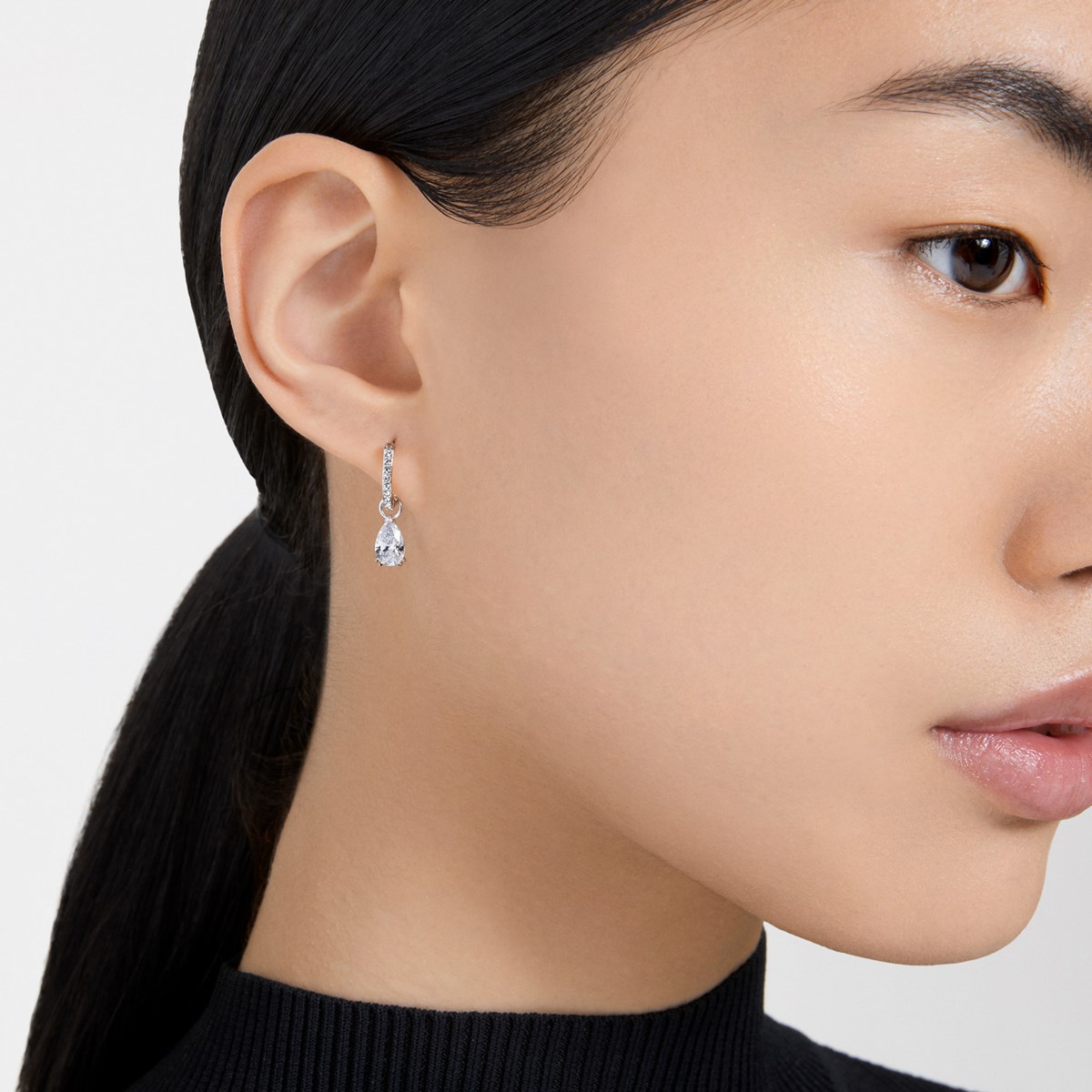 Boucles d'oreilles Swarovki Stilla gouttes - vue 3