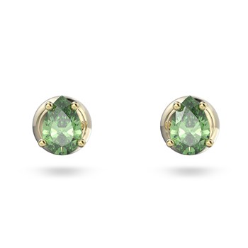 Boucles d'oreilles clous Swarovski Chroma vertes