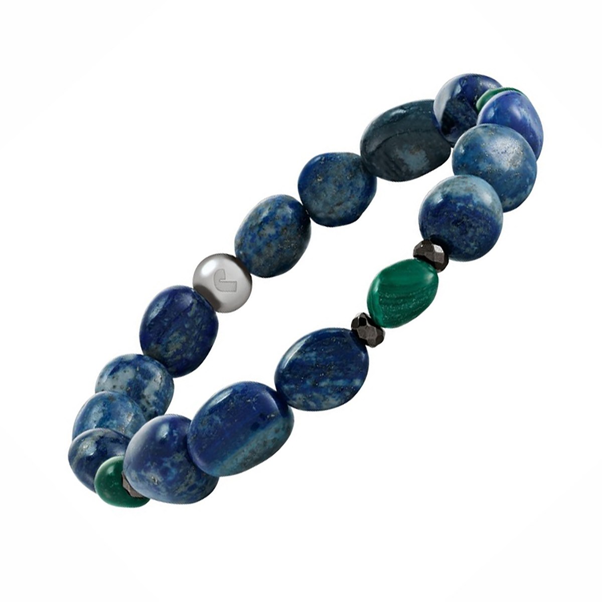 Bracelet homme Jourdan Mauna lapis, hématite et jasp
e