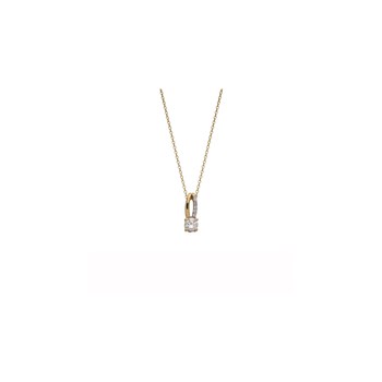Collier Brillaxis or jaune 9 carats oxydes