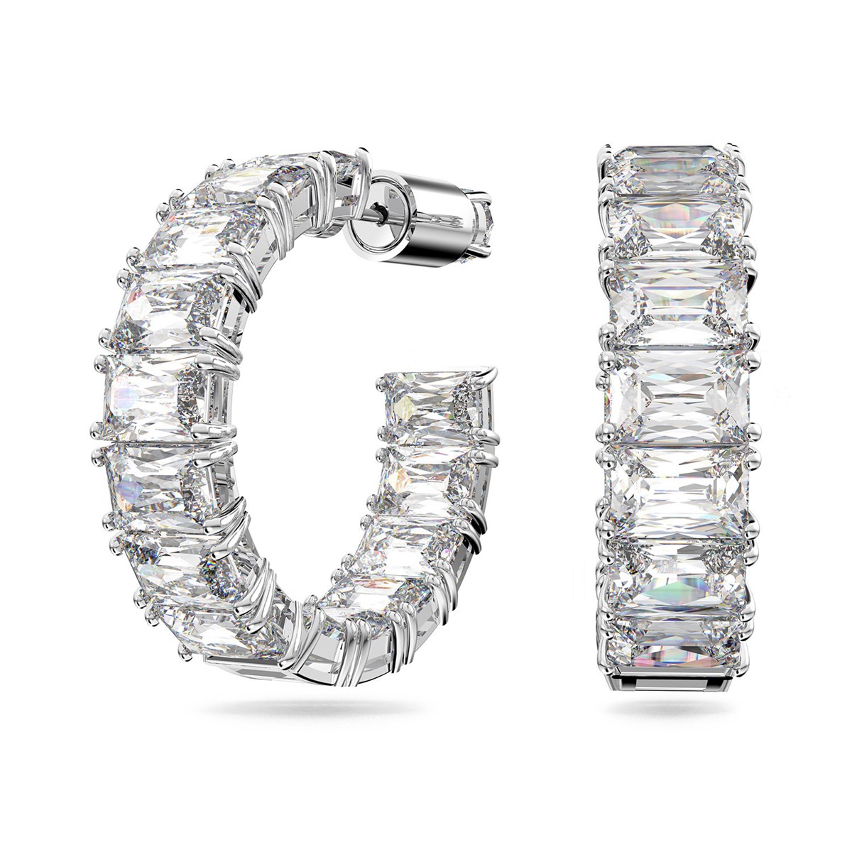 Créoles Swarovski Millenia cristaux blancs