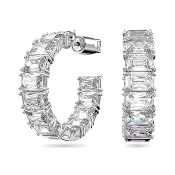 Créoles Swarovski  Millenia cristaux blancs