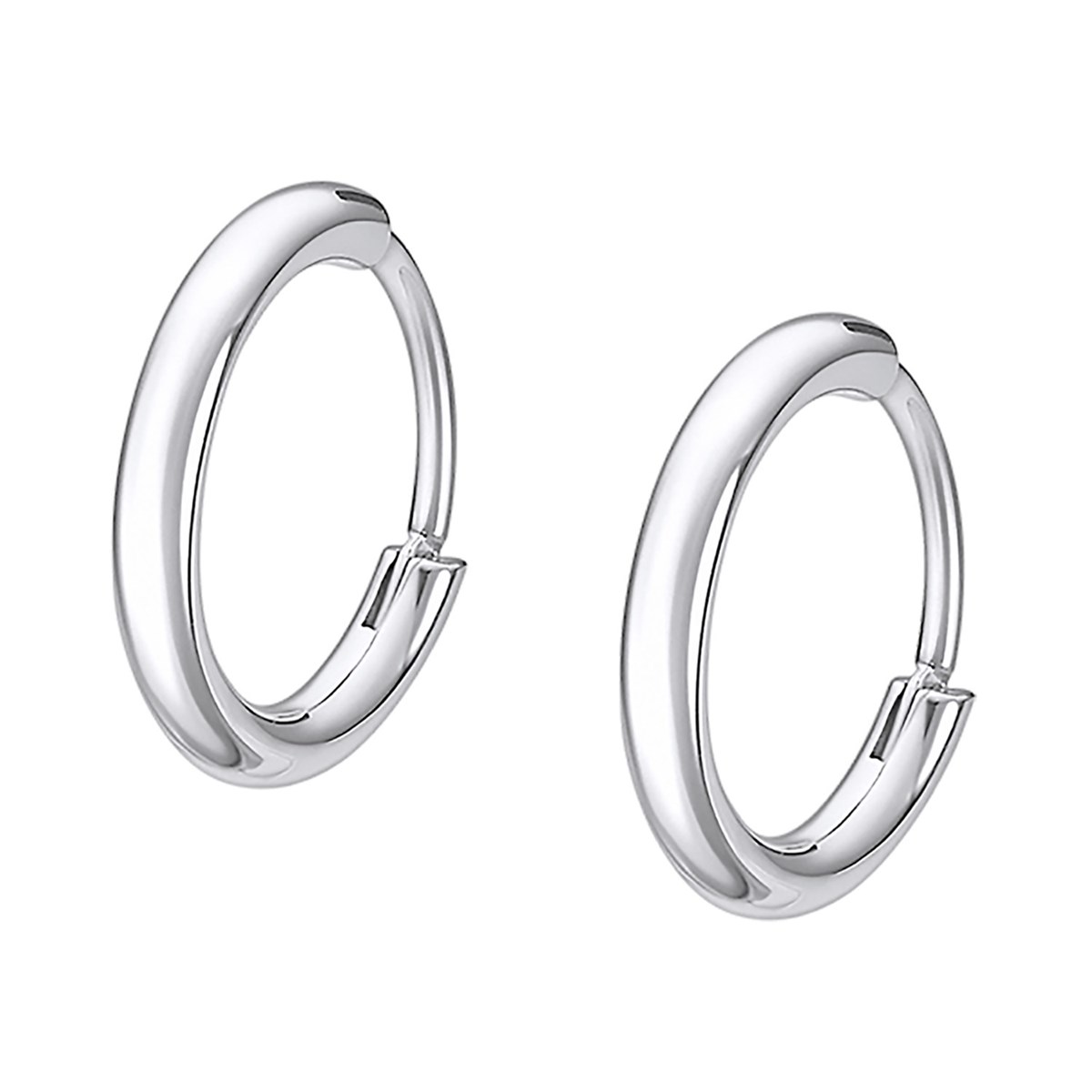 Boucles d'oreilles homme Lotus anneau acier