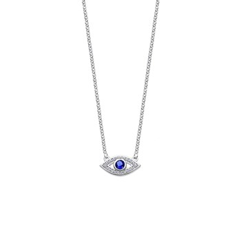 Collier Lotus Silver Oeil
