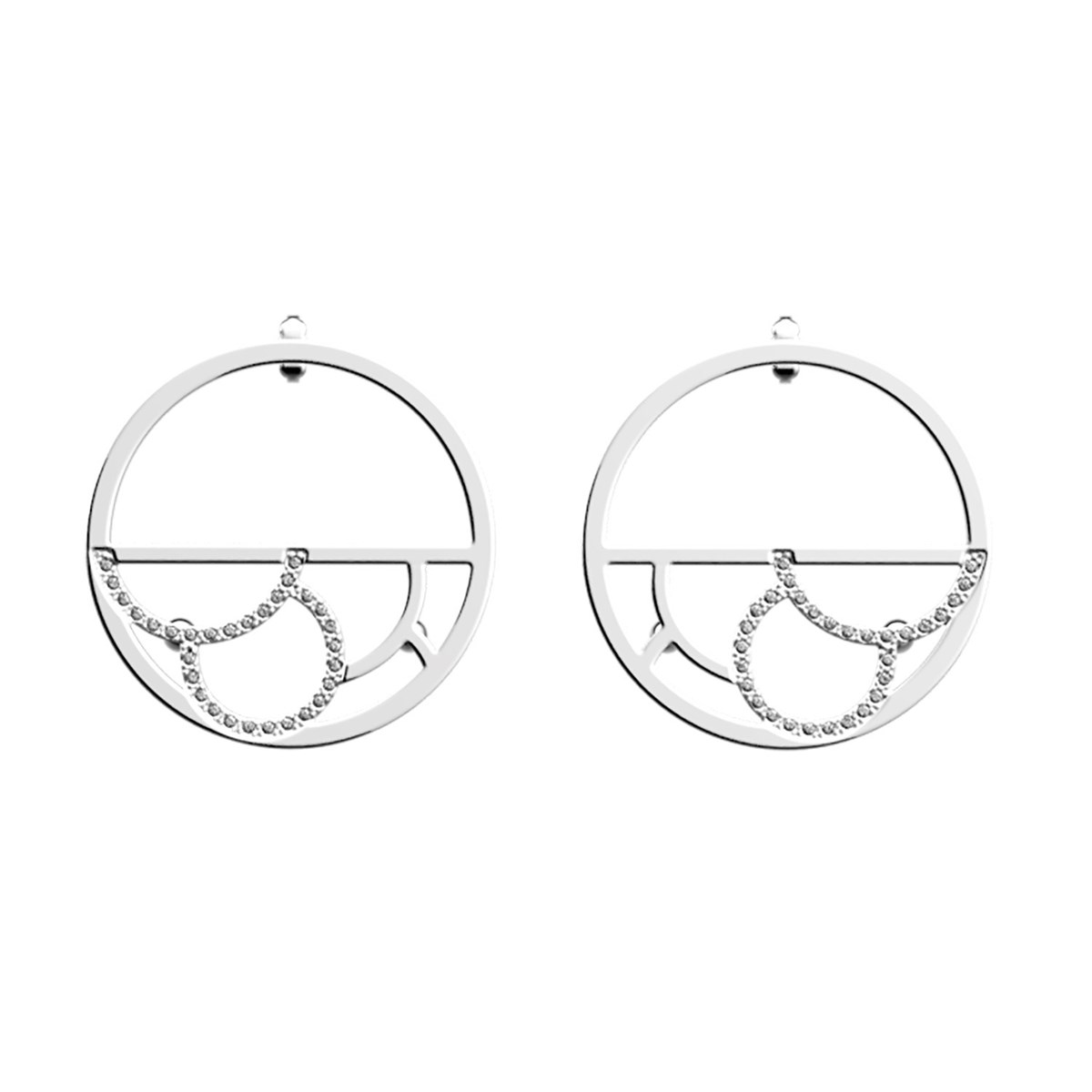 Boucles d'oreilles Les Georgettes Gourmandise 30mm
Collection Les Précieuses argentées