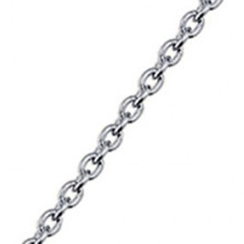 Chaîne Les Georgettes argentée maille forçat 45 cm