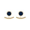 Boucles d'oreilles Bangle Up Comète 2 en 1 bleu nuit - vue V1