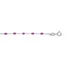 Bracelet argent - Olives violettes - vue V1