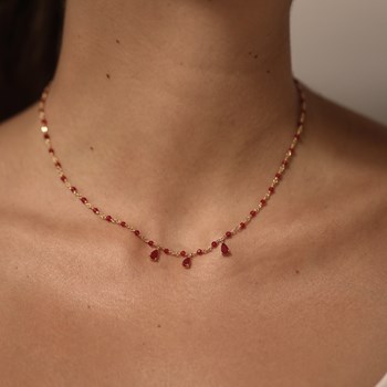 Collier Argent Doré Et Pierres De Lune Naturelles Blanches